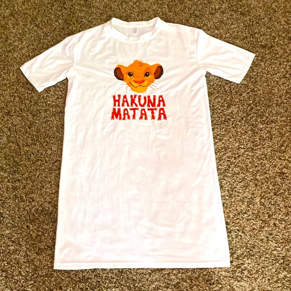Lion King Hakuna Matata tshirt dress - Medium